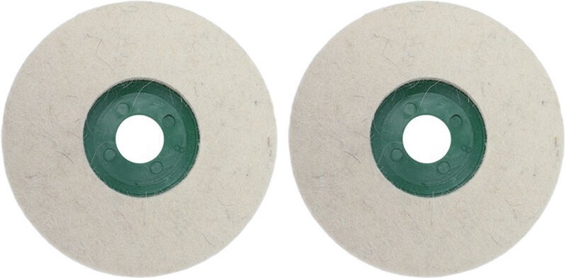 5-Zoll-Polierscheibe, 2-teilige Polierscheibe aus Wollfilz in Standardgröße zum Schleifen von Metall und Stein