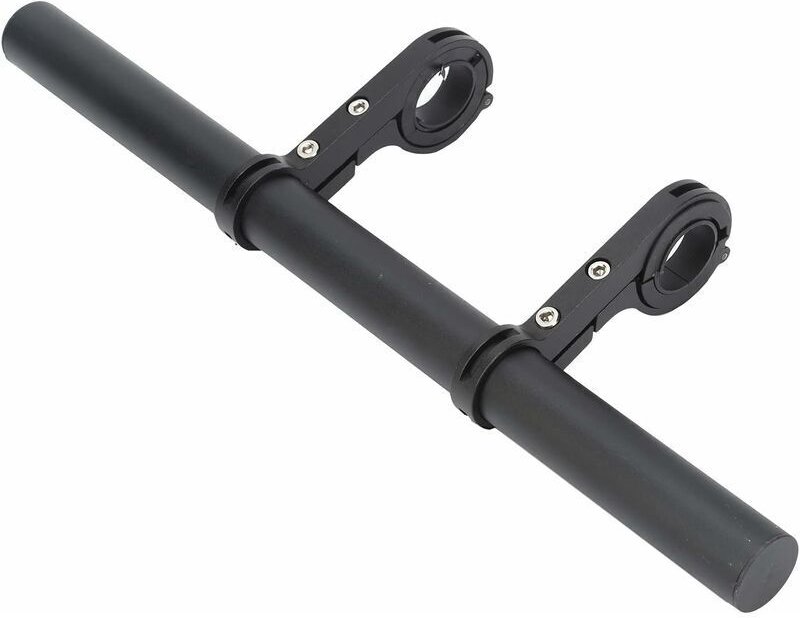 KZQ - 20CM Fahrradlenkerverlängerung, Aluminiumlegierung Fahrradscheinwerferhalterung Bar Doppelte Fahrradlenkerhalterun...