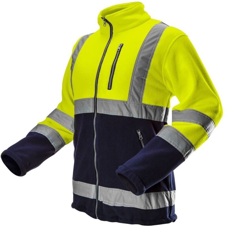 Warnschutzjacke aus Polar Fleece 280g/m² gelb m