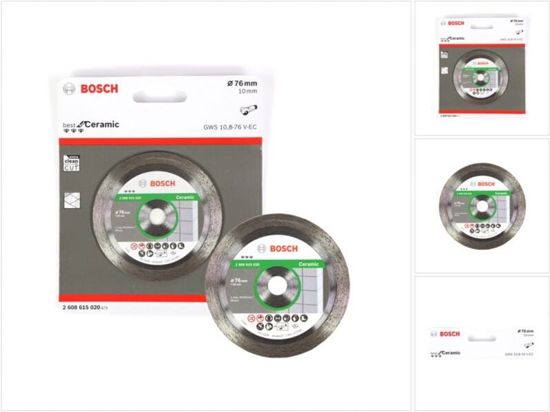 Bosch - Trennscheibe Diamant für Ceramic 76 mm für gws 10,8-76 / 12V-76 ( 2608615020 )