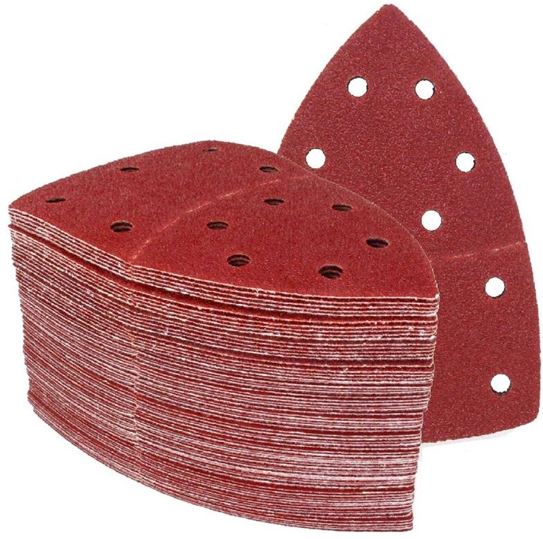 Schleifdreiecke │ 25 Stück │ 11 Löcher │ 105 x 152 mm │ Körnung 180 │ für Mehrzweckschleifer │ Schleifblätter │ Schleifp...