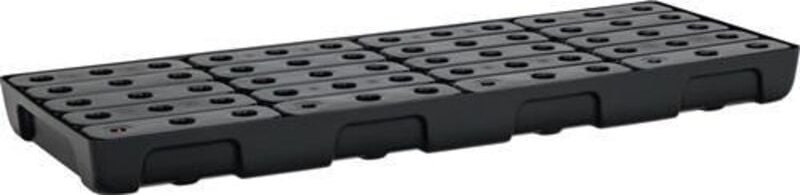 Regalwanne 36l L1295xB495xH95mm PE m.PE-Rost u.Leckanzeiger