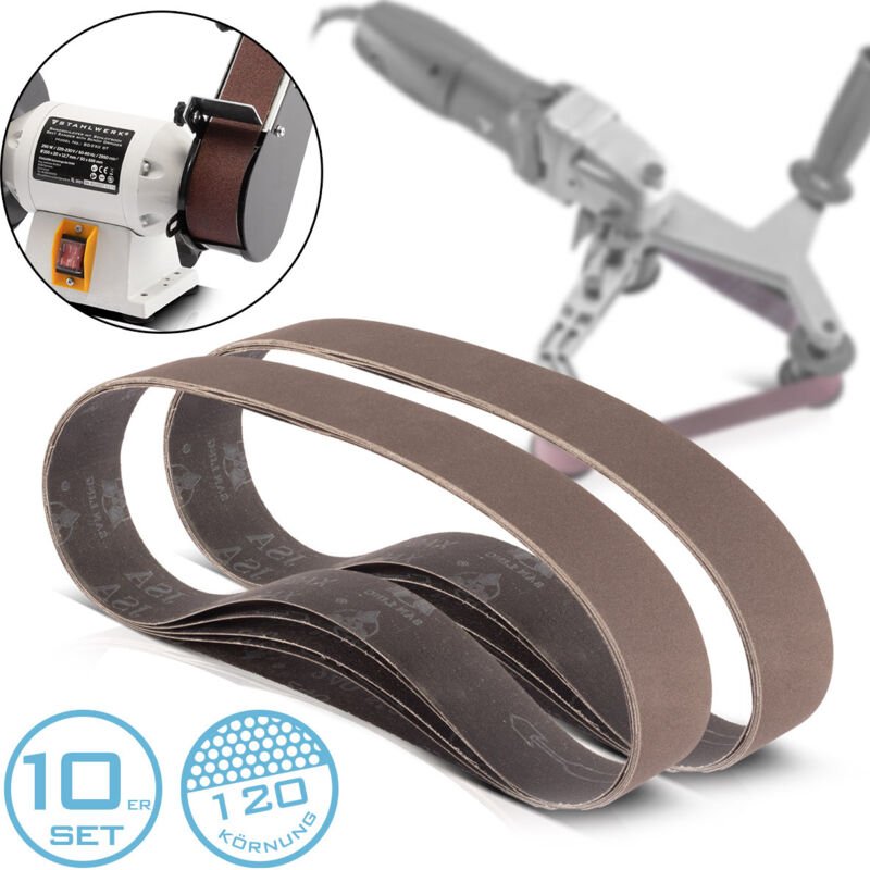 Thumbnail - STAHLWERK Schleifband 10er Set mit P120 Körnung 40 x 760 mm