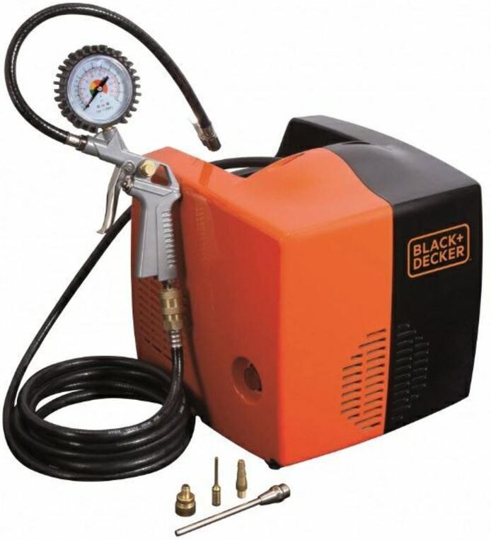 Black&decker - Tragbarer Kompressor cubo bd 195 ohne Kessel mit Zubehör