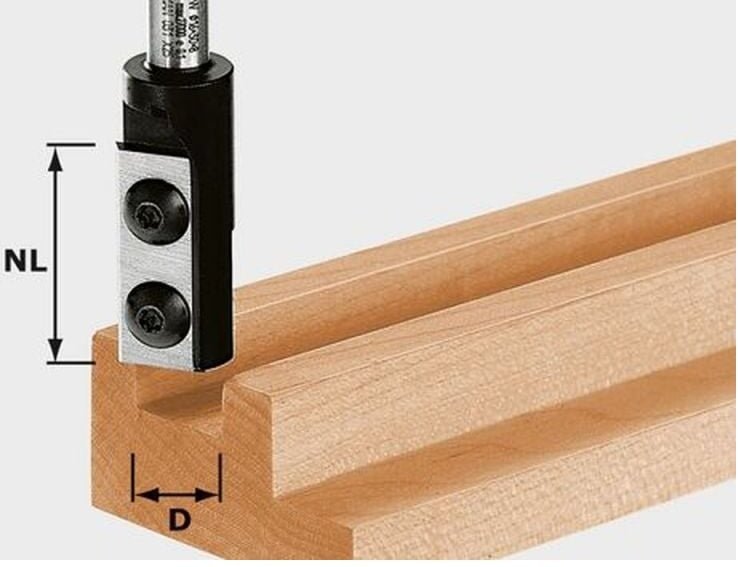 Nutfräser-Wendeplatten hw D16/30 S8 – 492716 - Festool