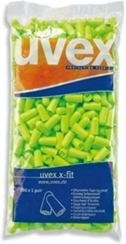 Uvex 2112003 Gehörschutzstöpsel x-fit 2112003 grün SNR 37 dB Größe M 200Paar