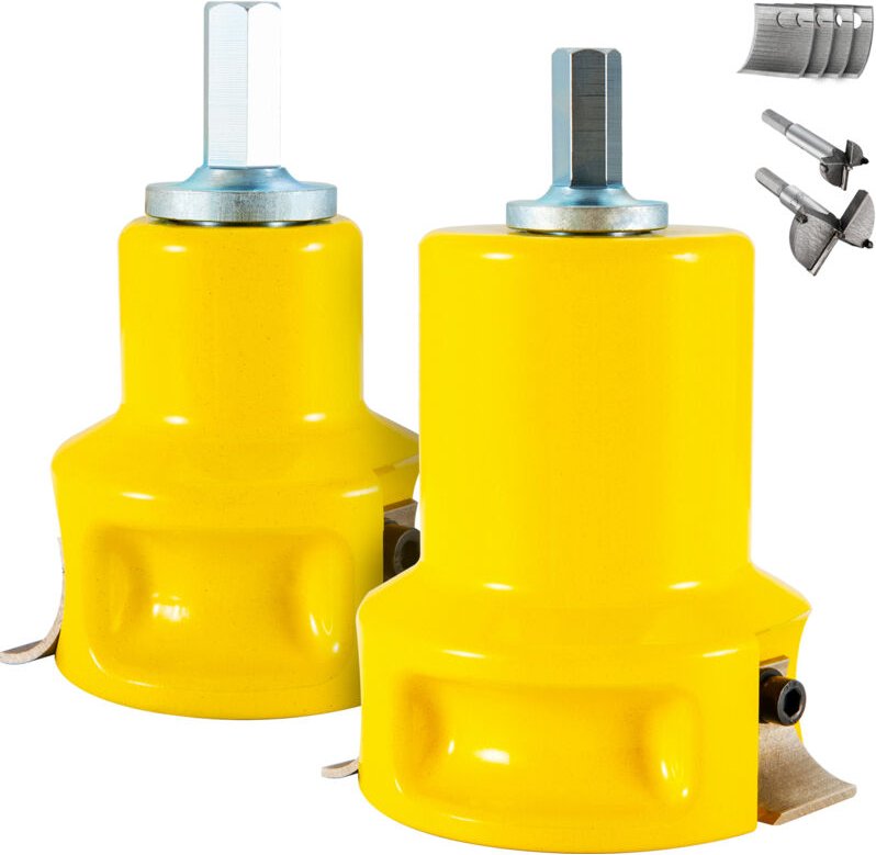 Mophorn Zapfenschneider, 1"/25,4 mm und 2"/50,8 mm Durchmesser. Mit doppelt gebogenen Klingen und Knopfschrauben. Hochwe...