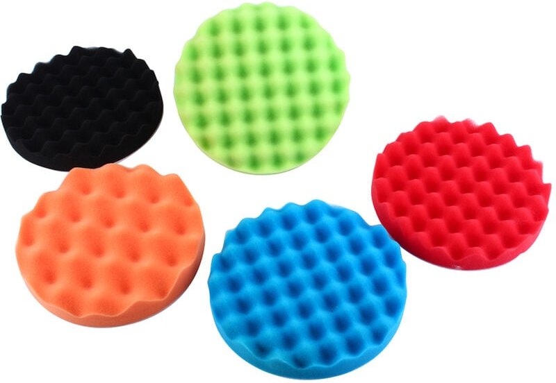 7-Zoll-Polierpads, Schwamm-Polierwachs-Polierpads, 7-teiliges Set, Autopolierzubehör, M14 Bohradapter