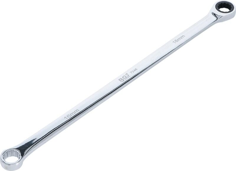 BGS 7246 Ratschenring- und Ringschlüssel, extra la ng, SW 16 mm