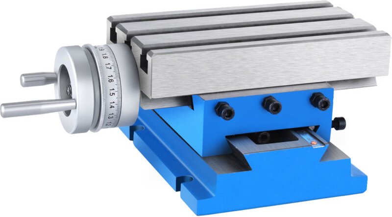 Fräsmaschine Kreuzschlitten-Arbeitstisch 4''x7,3'' 2-Achsen-Präzisionswerkzeug - Mophorn