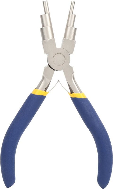 6-teilige DIY-Zange, 3 mm / 4 mm / 6 mm / 8 mm / 9 mm / 10 mm, rostfreie 6-in-1-Schmuckzange mit runden Spitzen, 6-teili...