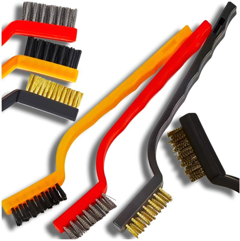 Set kleiner Drahtbürsten, 3 Stück