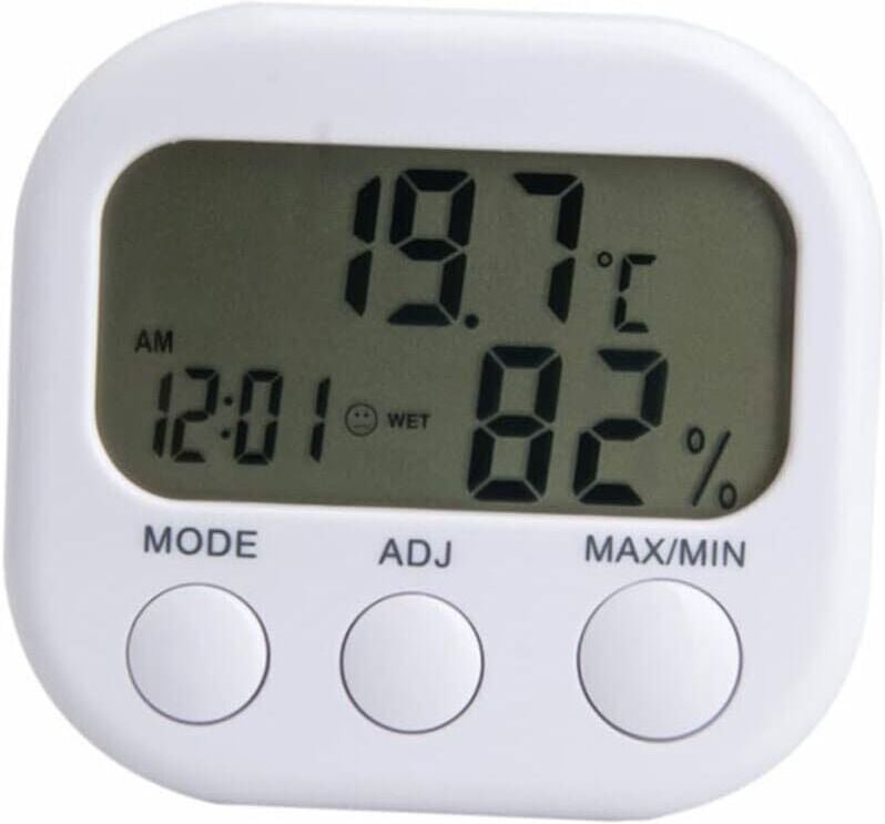 KZQ - Termometro Digital Con Moisture Monitor, Termometro e Higrómetro de Cocina, Termómetro Digital Para Interiores (7,...