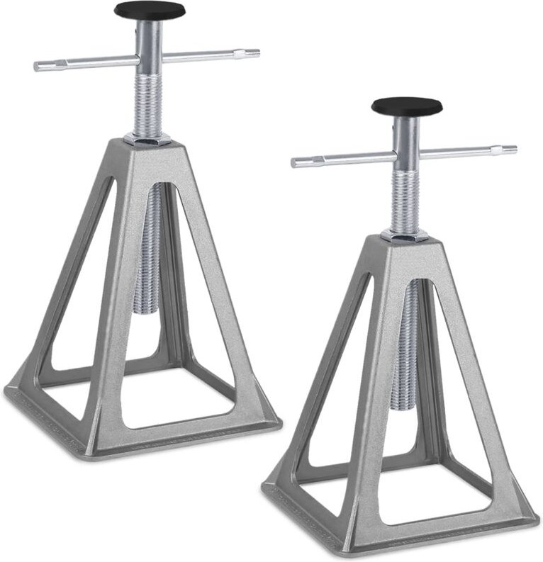 Unterstellbock Unterstellböcke KFZ Auto Stützen Stützbock Höhenverstellbar 28 - 43cm Wohnwagen Zubehör bis 1000 KG Belas...