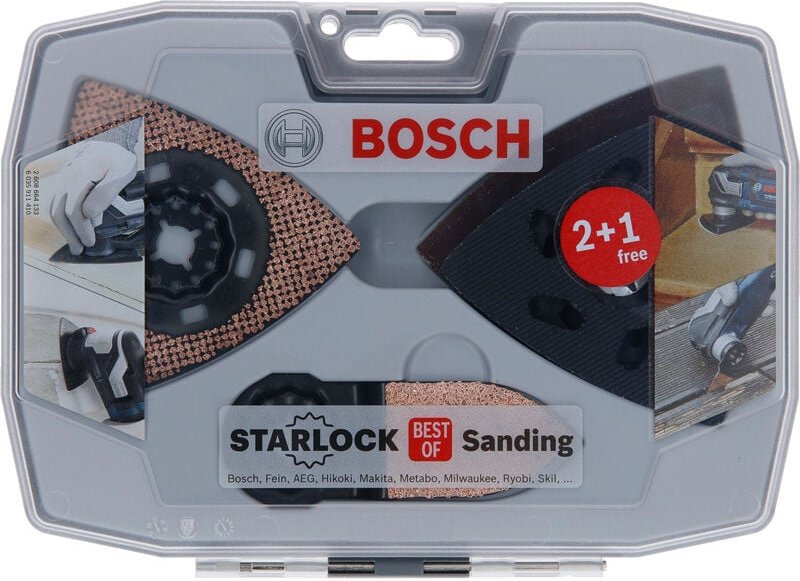 Bosch - Best of Sanding-Set, Starlock, 6-teilig, Wood and Paint Sanding Paper