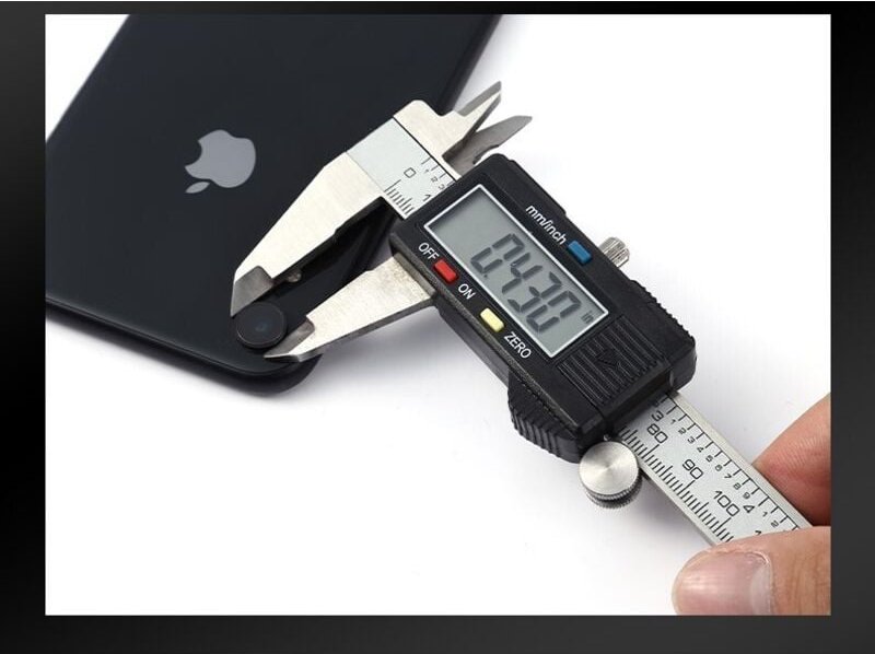 Shining House - Messschieber, digitaler Messschieber, 150 mm, Edelstahl, großes LCD-Display, einstellbare Präzision 0,02...