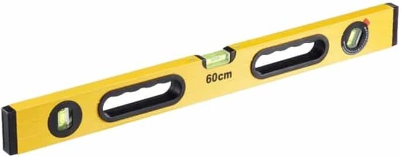 Cogex - wasserwaage aluminium rechteckig 2 griffe mit 3 libellen - 48360 - 3219510159710