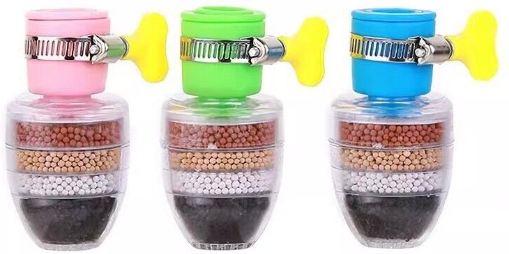 Set mit 3 Leitungswasserfiltern, Ersatzzubehör zur Entkalkung von Leitungswasser gegen Kalk und Chlor, für sauberes und ...