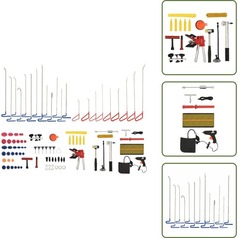 The Living Store 89-tlg. Ausbeulwerkzeug-Set - Ausbeulwerkzeug