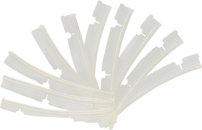 10x Gummilippen kompatibel mit Neato XV-11, XV-12, XV-15, XV-14 Saugroboter - Austausch-Lamellen Set, transparent - Vhbw