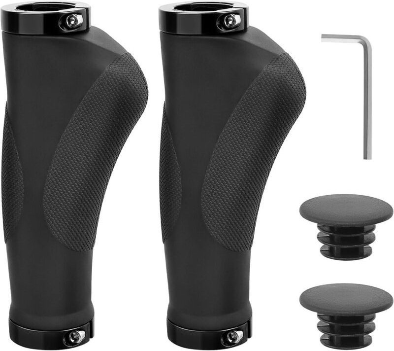 Fahrradgriffe Ergonomische, rutschfest Gummi Lenkergriffe Fahrrad Griffe mit Anti Rutsch Punktdesign, Universal Fahrradl...