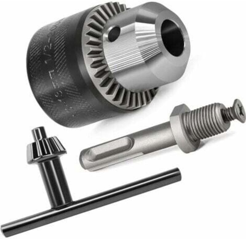 SDS-Plus Bohrfutteradapter 1,5-13 mm 1/2-20 UNF mit Schlüssel