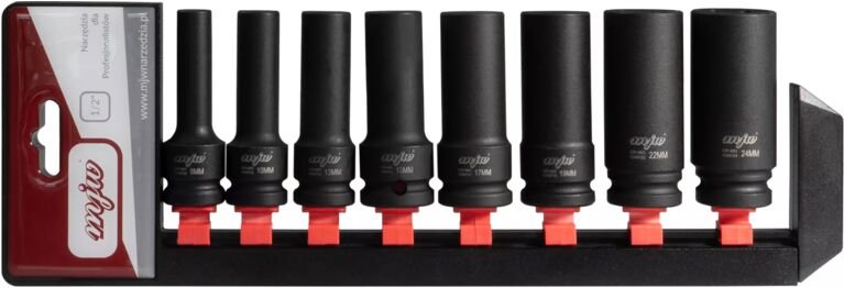 MJW Satz lange Kraft-Steckschlüsseleinsätze 1/2" 6-kant