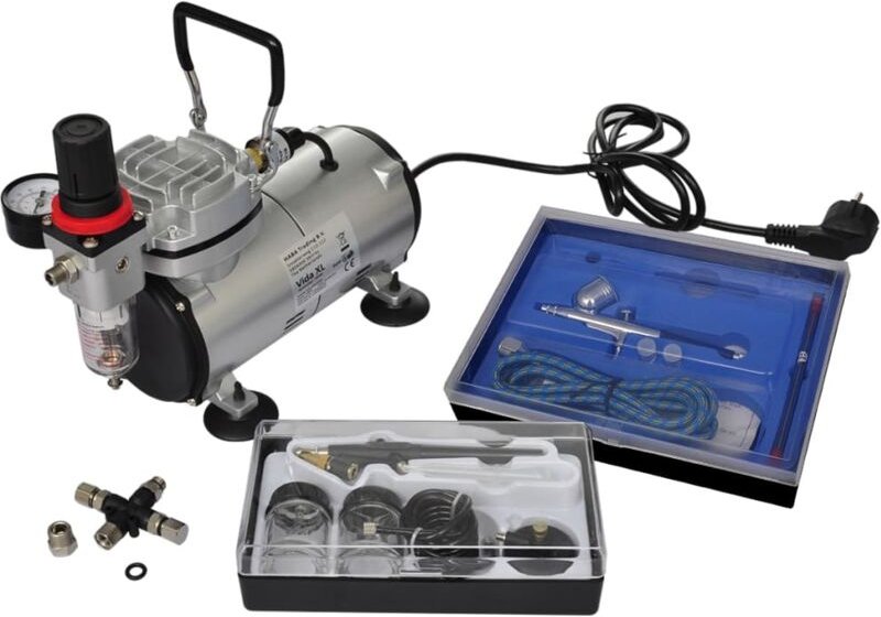Airbrush Profi Komplett-Set mit 2 Pistolen CFW961309