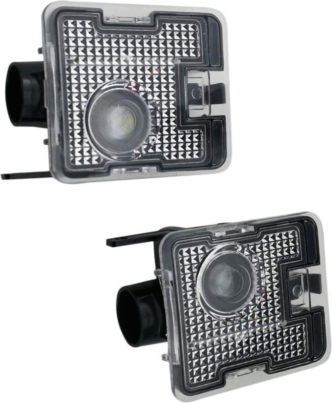 2Pcs Auto Seite Led Beleuchtung Zeichen Projektion Lampe Rückspiegel Willkommen Licht Für Fuchs Fokus