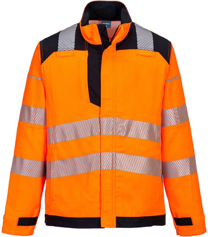 Arbeitsjacke PW3 FR HVO Orange/Schwarz M