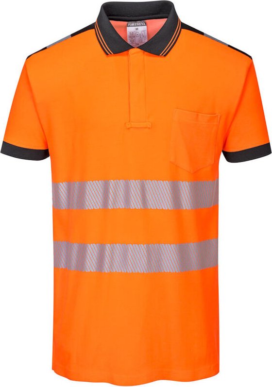 Polo HV PW3 Orange/Schwarz 5XL