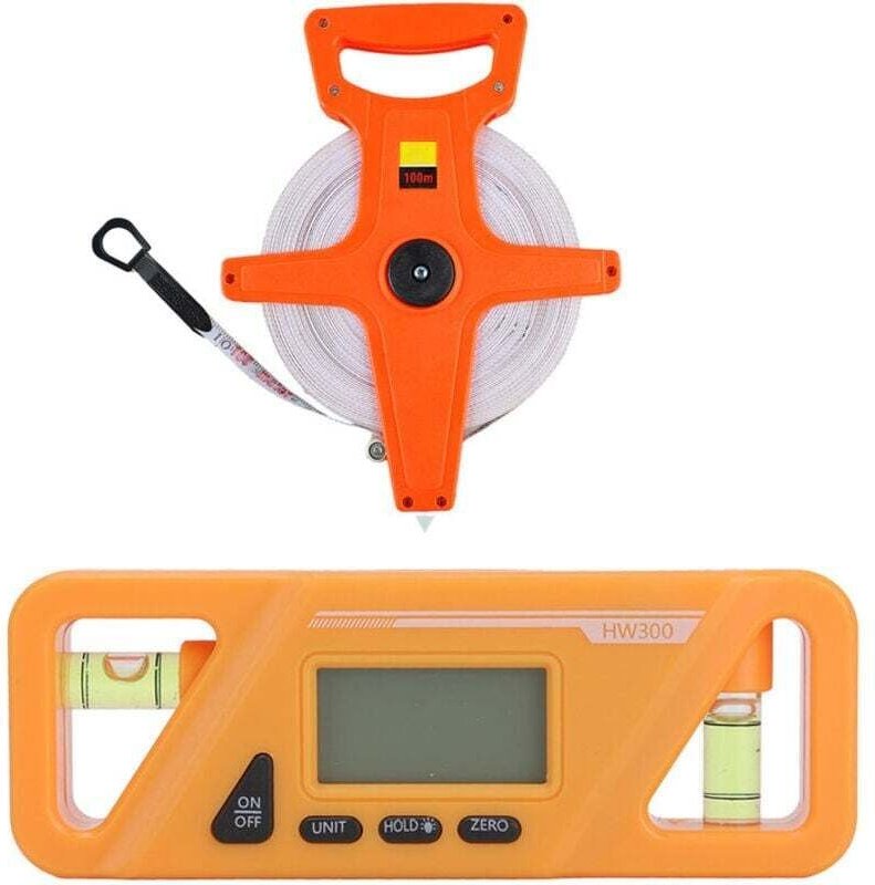 Inclinomètre Numérique Magnétique ABS Mesure Angle Bois Réparation Voiture Ruban Pliable 100M