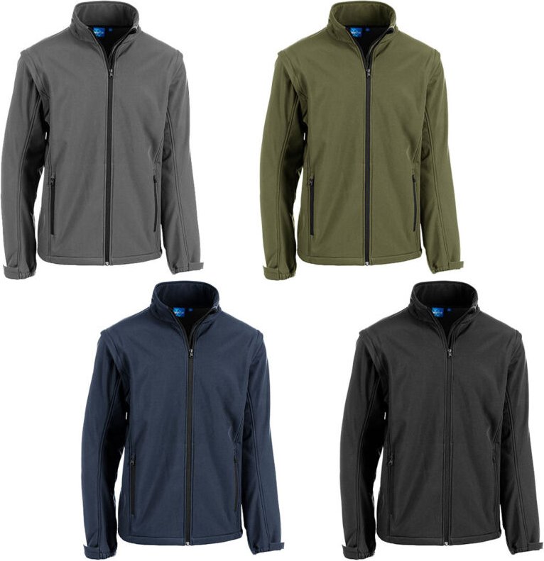 Sottozero Foggy 70600 Softshelljacke mit abnehmbaren Ärmeln - L - Grau