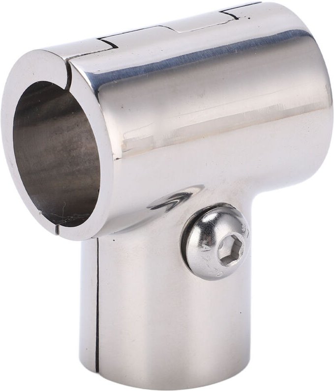 90°-Rohrverbinder T 1 Zoll / 25,4 mm Innendurchmesser, trennbares Edelstahl-Handlaufzubehör.