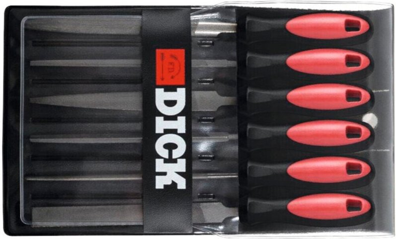 F.dick - Dick Schlüsselfeilensatz 6tlg. 100 mm Werkstatt Feilen für Stahl Eisen NE-Metall