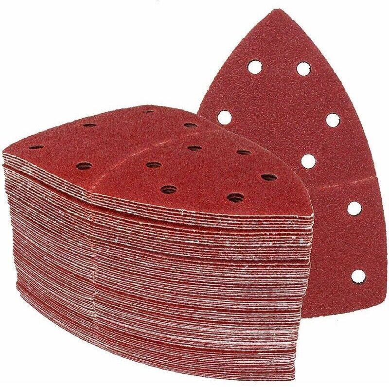 Prioritätsschleifdreiecke │ 60 Stück │ 11 Löcher │ 105 x 152 mm │ Mixpack (10 Körnungen 40/60/80/120/180/240) │ für mehr...