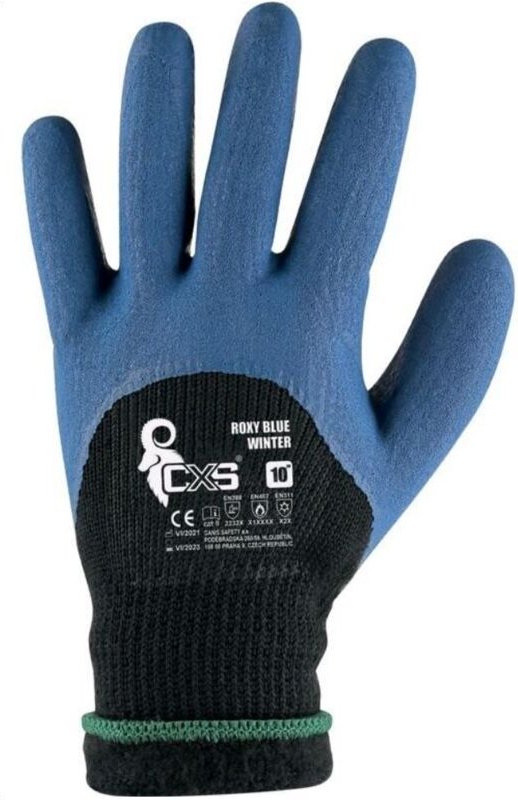 Beschichtete, Isolierte Handschuhe Cxs Roxy Blue Winter 10 - 12 Paar - Rek Cx2 2887