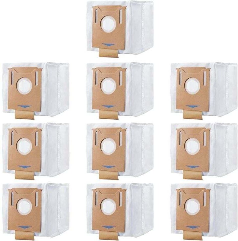 Lot de 10 Sacs à Poussière de Rechange pour Aspirateur Robot Ecovacs Deebot Ozmo N8 T8 T9 et Modèles Compatibles