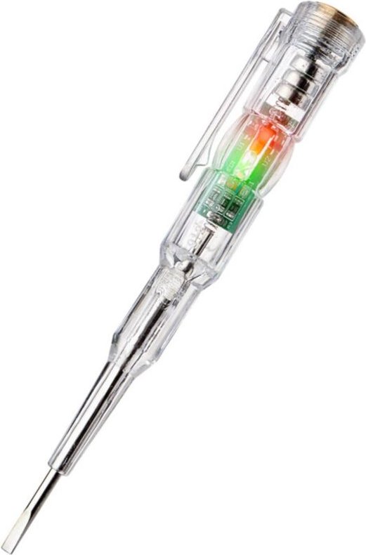 Schraubendreher-Prüfgerät, Spannungsprüfstift, 24–250-V-Spannungsprüfer, elektrische Prüfgeräte, ABS-Gehäuse, für die Re...