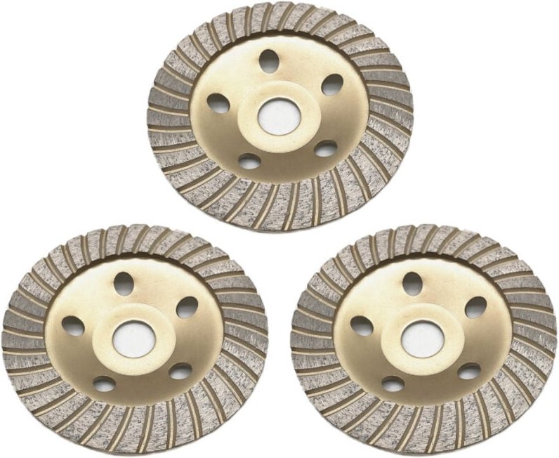 Trade-Shop Diamant Turbo Schleifteller Ø 125mm 22,23mm Bohrung für Beton Estrich Kalksandstein Mauerwerk Naturstein Flie...