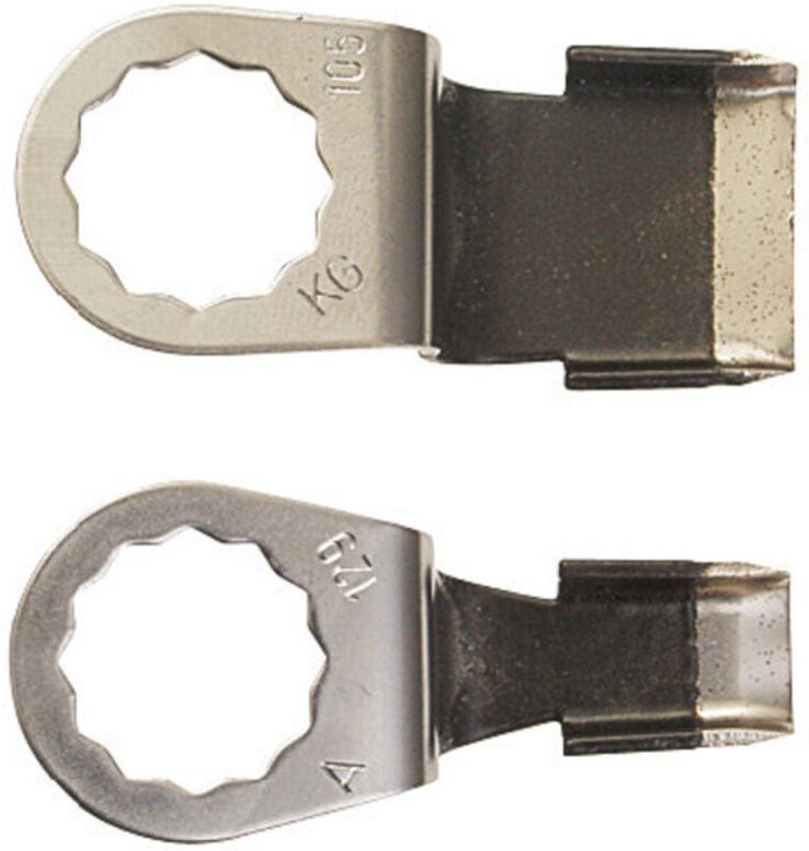 No Brand - fein Schabmesser-Set, best. aus: je 1 Schabmesser Schaufelform, mit Kratzschutzbeschichtung (Form 129/105)