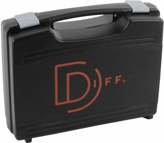 Leerer Koffer Schwarzer Koffer mit 2 Schaumstoffen 363x307x121