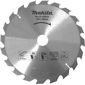 D-03333 Standard-Kreissägeblatt tct 165 x 20 mm 24T Holz - Makita