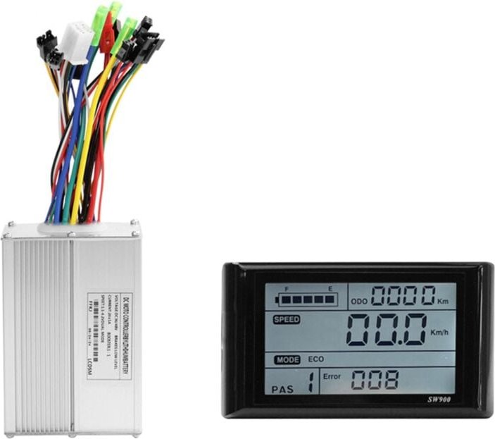 SW900 Fahrrad-LCD-Display, Armaturenbrett, SM5 + 2PIN + 20A Sinuswellen-Controller