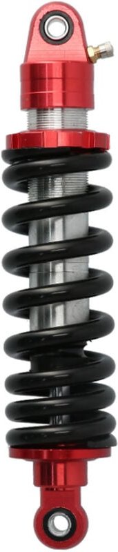 11,4 Zoll Universal-Stoßdämpfer Hinterradaufhängung Einstellbare Dämpfung für Motorrad ATV Go-Karts Schwarz Rot.