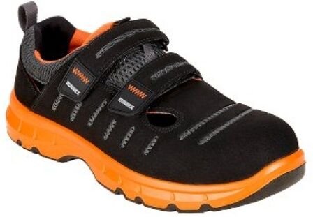 Thumbnail - RUNNEX® 5176 Gr. 44 RUNNEX® S1P-ESD-Sicherheitsklettsandalen FlexStar schwarz/or