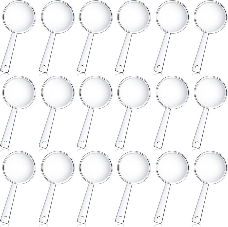 30 Pieces Mini Plastic Handheld Magnifier Tiny Plastic Magnifier Portable Hand Lens Magnifying Glass Sets for Home, Scho...