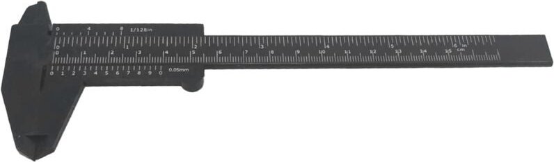 Messschieber 0-150 mm Zoll metrisch Doppelskala Messgerät für Außendurchmesser und Innentiefe mit Leuchtfunktion
