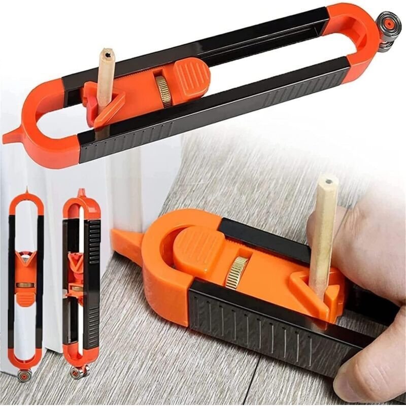 Jauge De Contour PréCise Avec Serrure, Jauge De Contour De RèGle De TraçAge De Profil Pour Le Travail Du Bois, Duplicate...