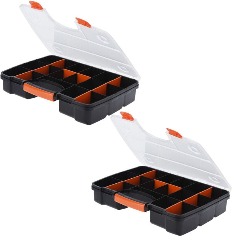 2 Stück AUFBEWAHRUNGSBOX Schraubenbox 38X29X6CM-CY8002050-2-Stück